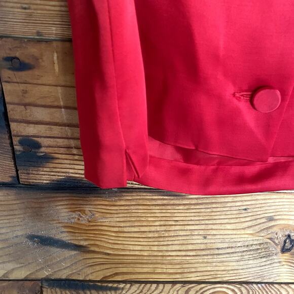 Karen Kane satin boxy bodice top with button detailing size 10 - Picture 4 of 6